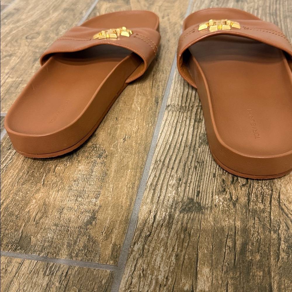 Tory Burch Everly Anatomic Cloud Paris Nappa Slide Sandle slip on size 9.5 - Picture 5 of 6